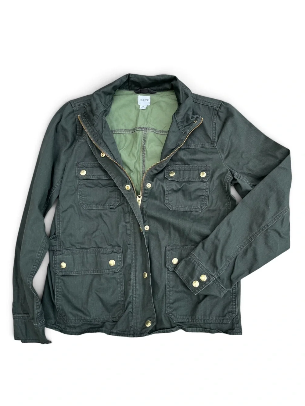 J. Crew Olive Green Utility Field Jacket Size Medium